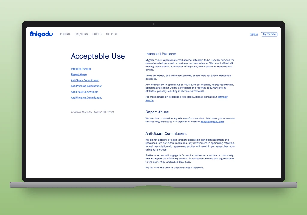 Migadu Email Hosting and Forwarding