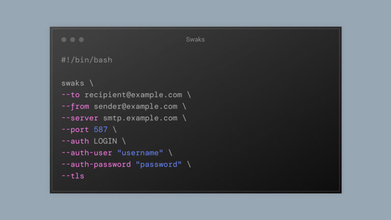 How to test your WordPress mail server with Swaks
